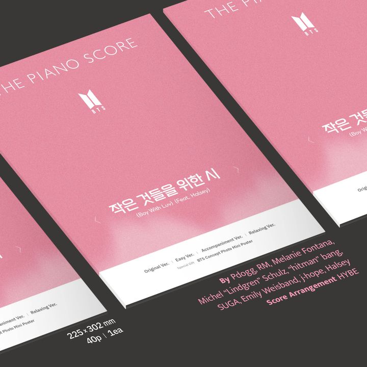 BTS - Boy With Luv（鋼琴樂譜｜官方周邊） 內頁 1