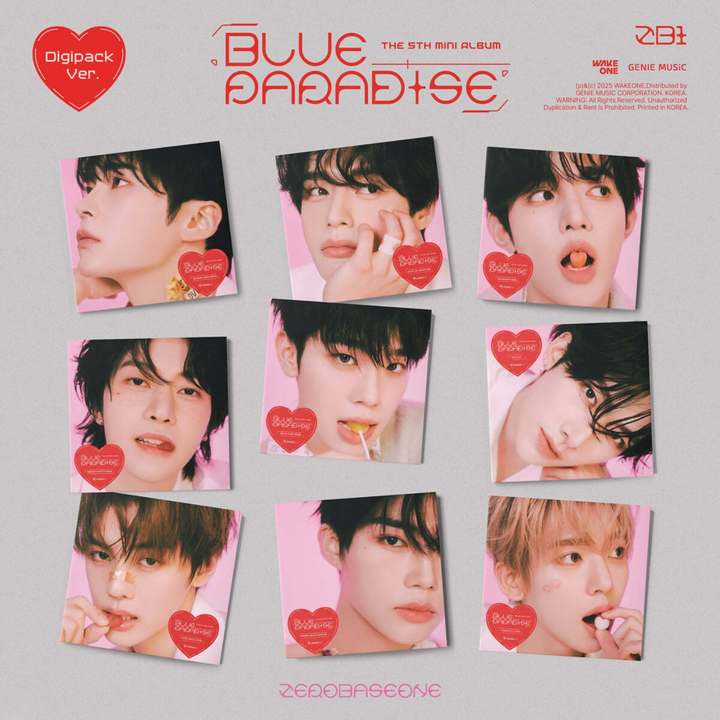 ZEROBASEONE (ZB1) - 迷你五輯: Blue Paradise（Digipack 版｜CD） 封面