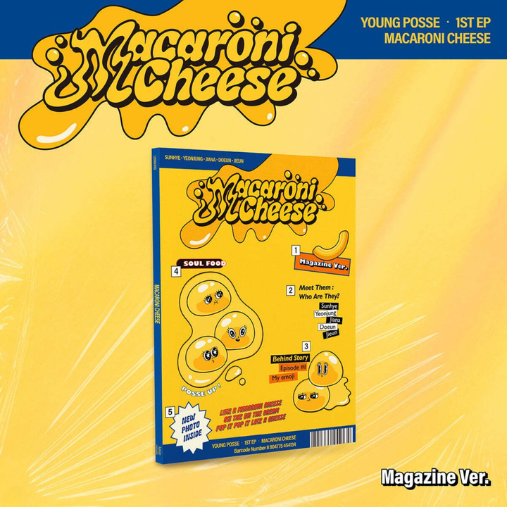 YOUNG POSSE - EP: Macaroni Cheese（Magazine 版｜CD） 封面