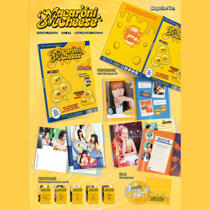 YOUNG POSSE - EP: Macaroni Cheese（Magazine 版｜CD） 內頁 1