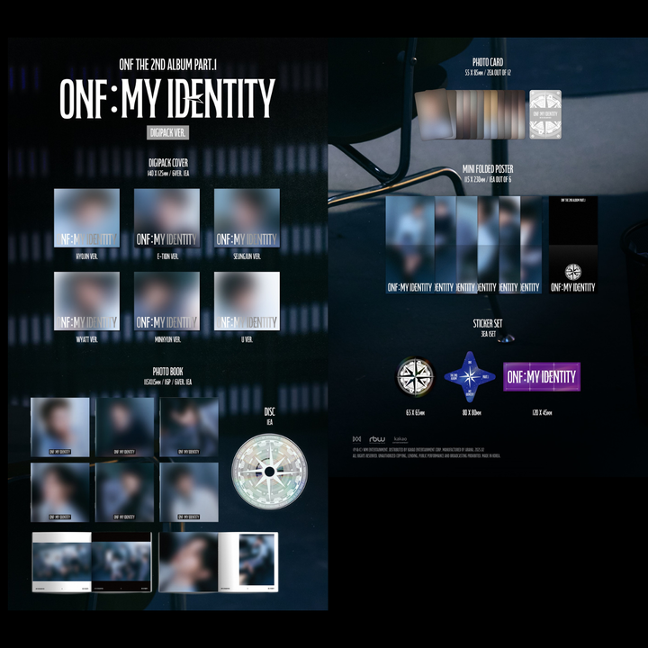 ONF - 正規二輯 PT.1: ONF: My Identity（Digipack 版｜CD） 內頁 1