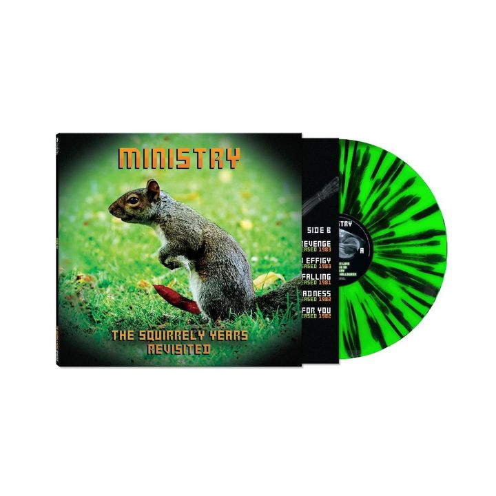 Ministry - The Squirrely Years Revisited（Indie 獨家版｜潑墨彩膠｜黑膠唱片 LP） 封面