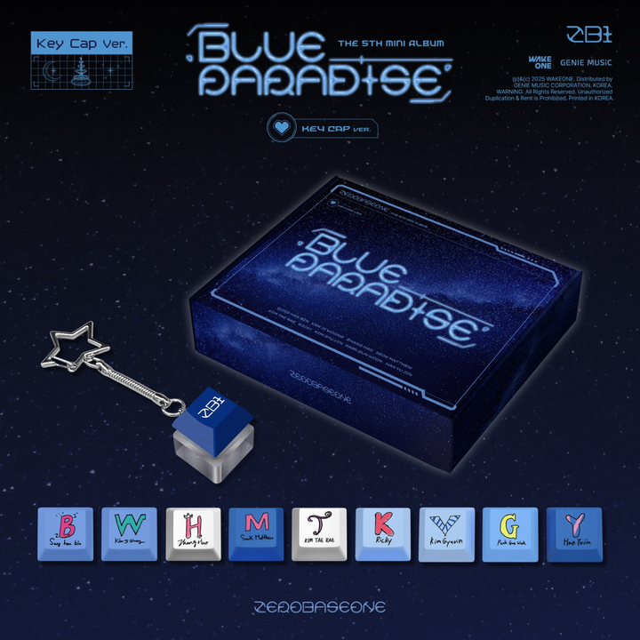ZEROBASEONE (ZB1) - 迷你五輯: Blue Paradise（Key Cap 版｜數位專輯） 封面