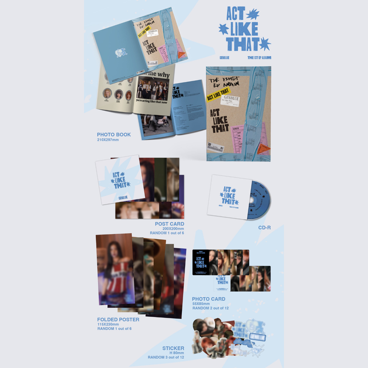 GENBLUE 幻藍小熊 - 1st EP: Act Like That（Photobook 版｜CD） 內頁 1