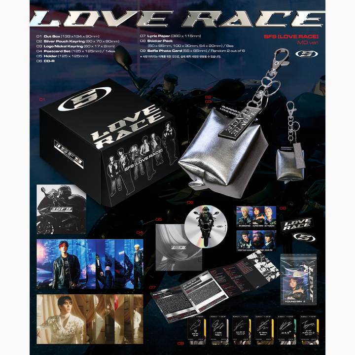 SF9 - 迷你十五輯: Love Race（MD 限量版｜CD） 內頁 1