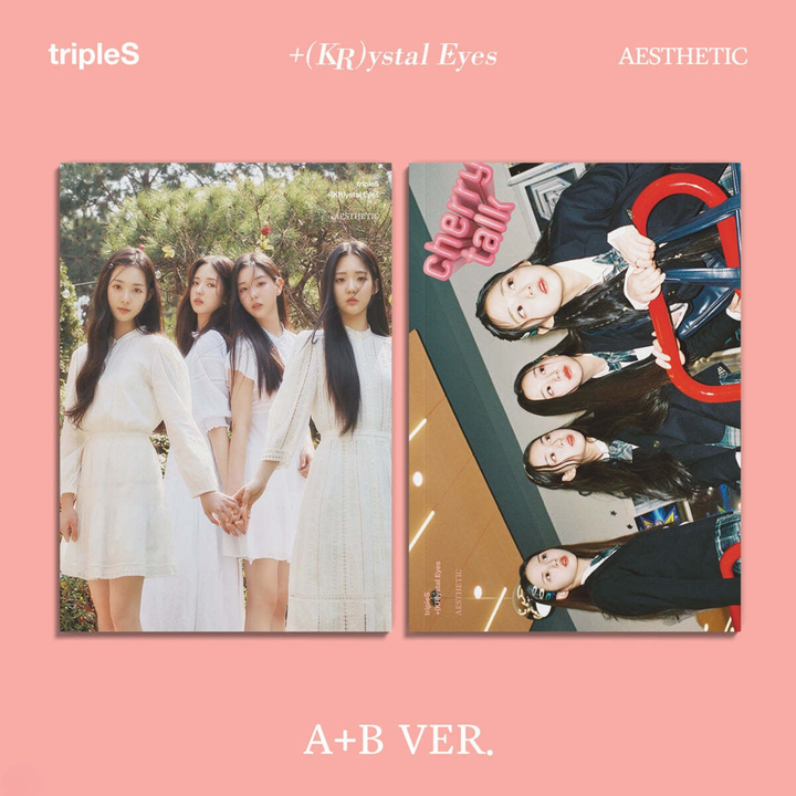 tripleS - 迷你專輯: +(KR)YSTAL EYES 'AESTHETIC’（CD） 封面