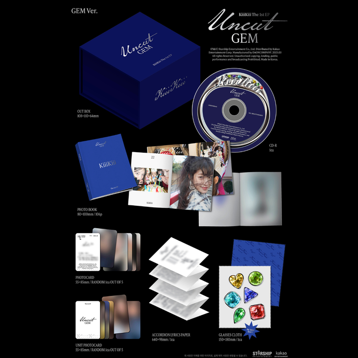 kiiikiii - 1st EP: Uncut Gem【Gem 限量版】（CD） 內頁 1