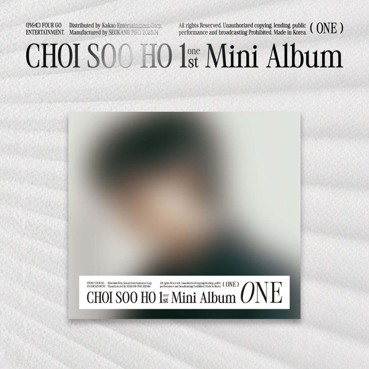 CHOI SOO HO - 迷你一輯: One【Digipack 版】（CD） 封面
