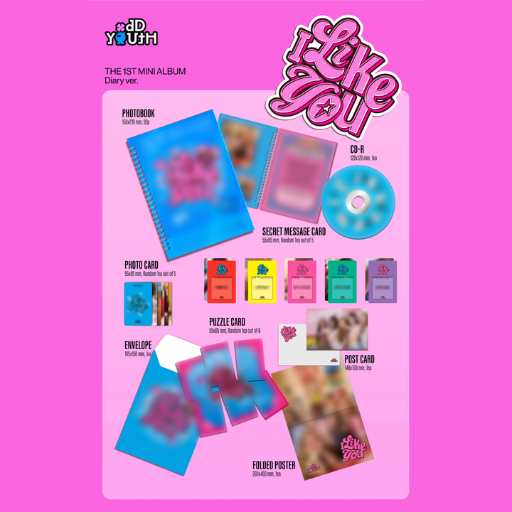 ODD YOUTH - 迷你一輯: I Like You 【Diary版】（CD） 內頁 1
