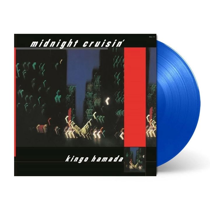 濱田金吾 - midnight cruisin'（藍色彩膠｜黑膠唱片 LP） 封面