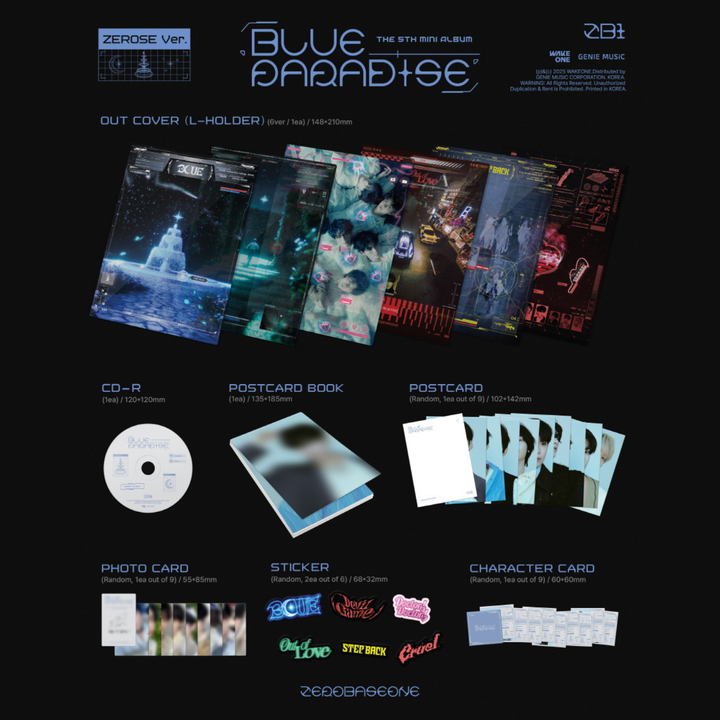 ZEROBASEONE (ZB1) - 迷你五輯: Blue Paradise（ZEROSE 版｜CD） 內頁 1