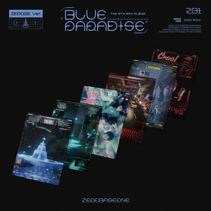 ZEROBASEONE (ZB1) - 迷你五輯: Blue Paradise（ZEROSE 版｜CD） 封面