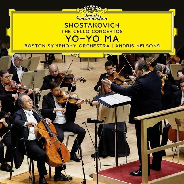 馬友友 Yo Yo Ma & Boston Symphony Orchestra & Andris Nelsons - Shostakovich：The Cello Concertos（黑膠唱片 2LP） 封面