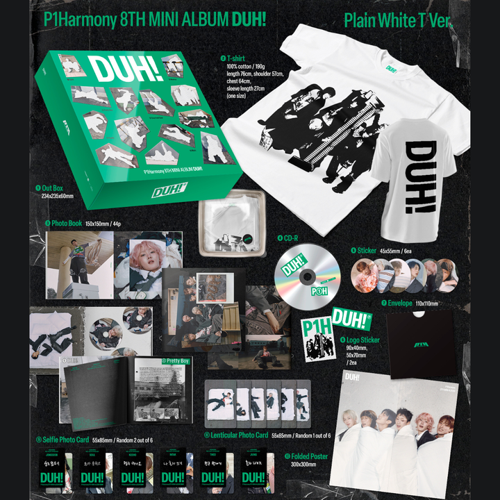 P1Harmony - 迷你8輯: DUH! 【限量版】（T-Shirt+CD） 內頁 1