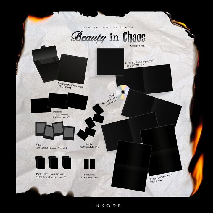 金在中 KIM JAE JOONG - BEAUTY IN CHAOS【Photobook 版】（CD） 內頁 1