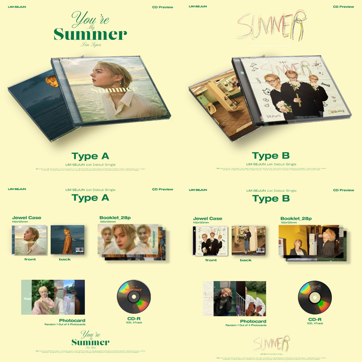 林勢俊 LIM SEJUN (VICTON) - 出道單曲: You’re My Summer（CD） 內頁 1