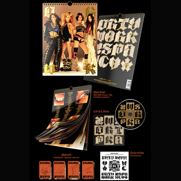 aespa - 單曲: Dirty Work 【Dirty Worker版】（CD） 內頁 1