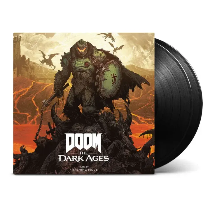 《毀滅戰士：黑暗時代》DOOM: The Dark Ages 原聲帶 (黑膠唱片 2LP) 封面