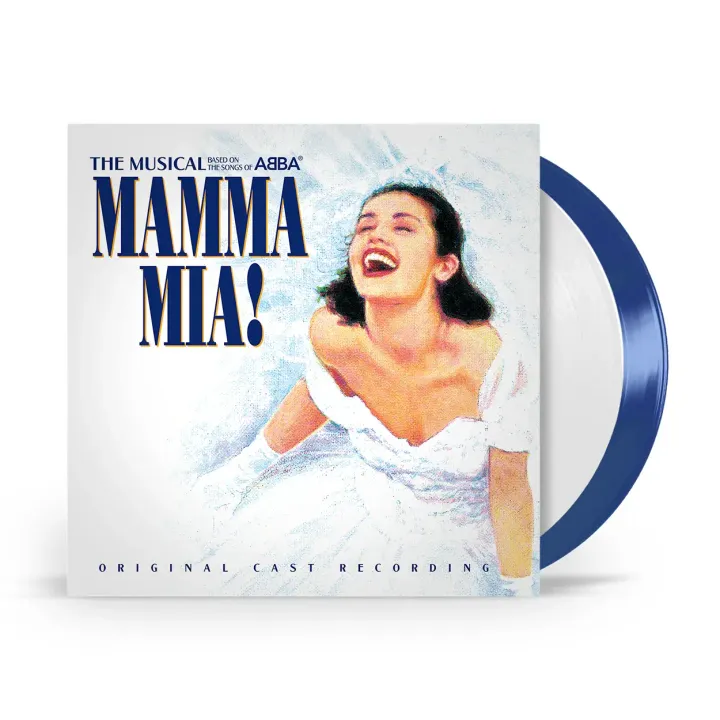 Mamma Mia 原聲帶 【原倫敦卡司｜藍白彩膠】 （黑膠唱片 2LP） 封面