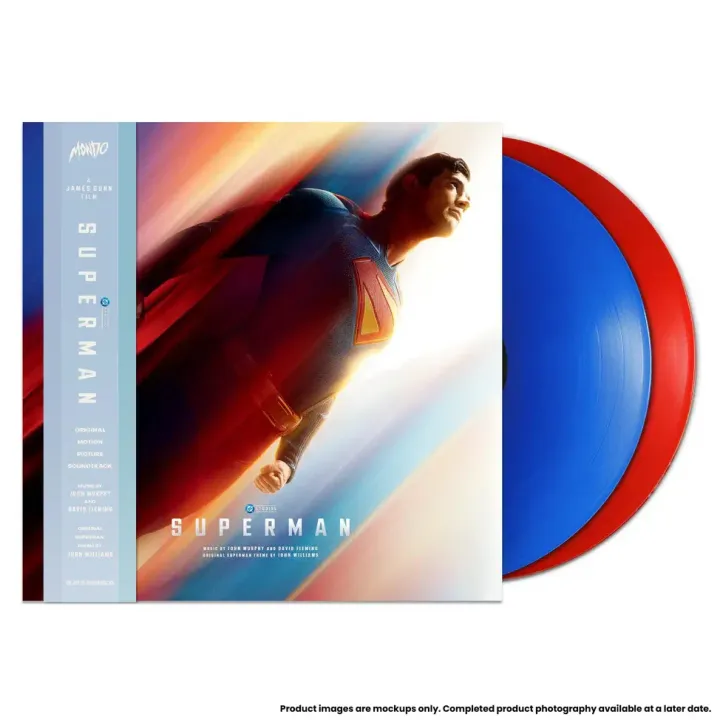 超人 Superman 原聲帶 【限量版｜彩膠】 (黑膠唱片 LP) 封面