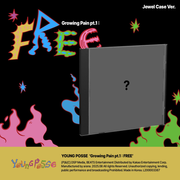 YOUNG POSSE - Growing Pain pt.1 : FREE【Jewel Case Ver.】（CD） 封面