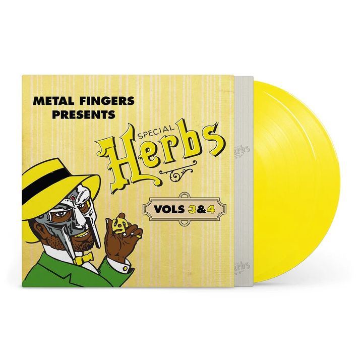 Mf Doom - Metal Fingers Presents：Special Herbs Vol 3&4 【黃色彩膠｜限量版】（黑膠唱片 LP） 封面