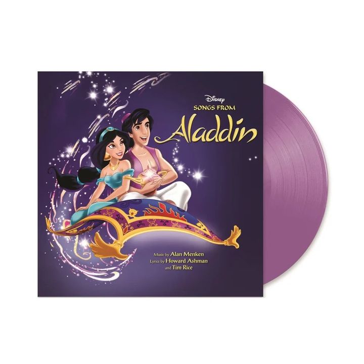 阿拉丁 Aladdin 原聲帶 30週年紀念 【紫色彩膠】（黑膠唱片 LP） 封面