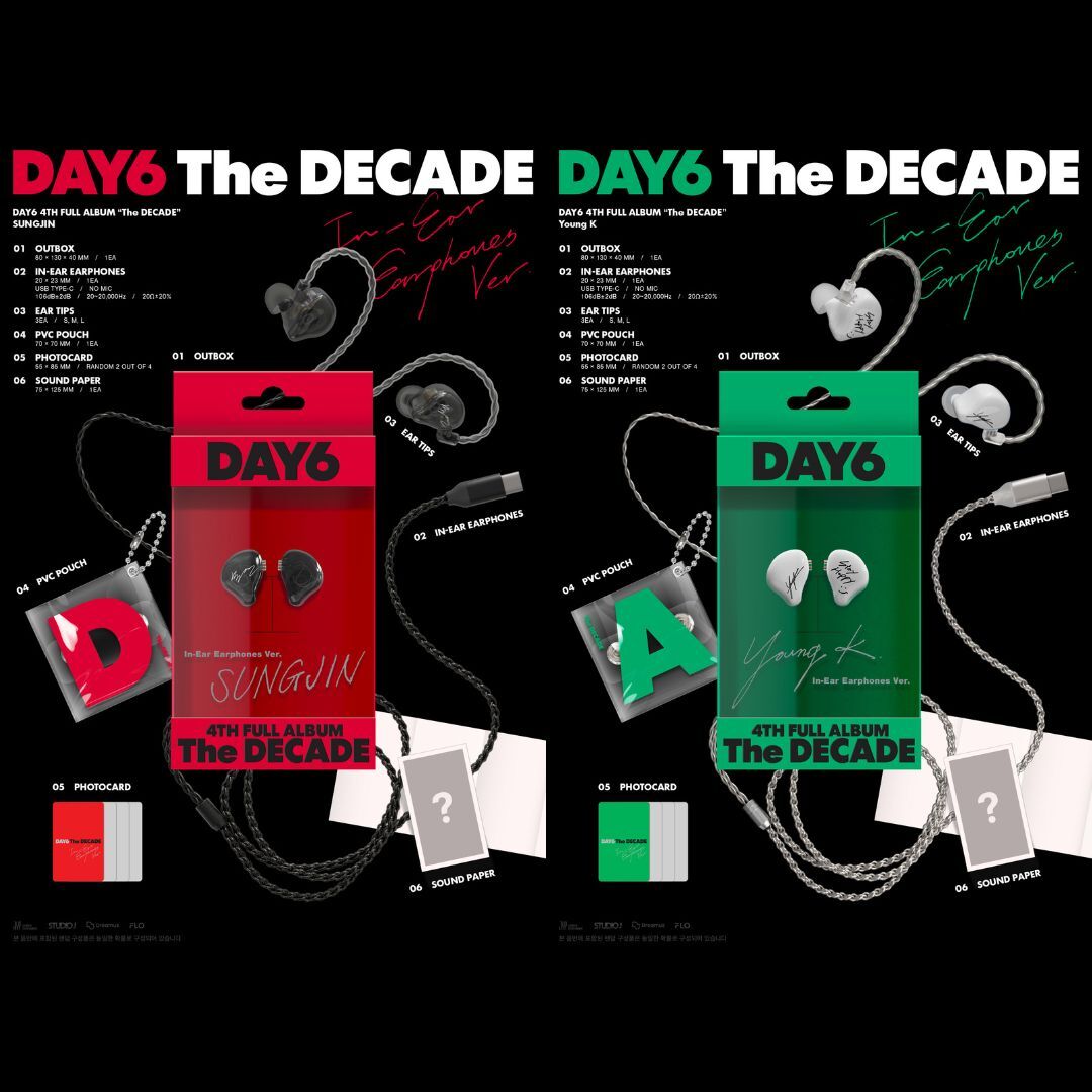 新品 DAY6 The DECADE イヤホンVer ヨンケイ jp.ktown4u.com : DAY6 - 正規アルバム4集 [The DECADE] (In-Ear