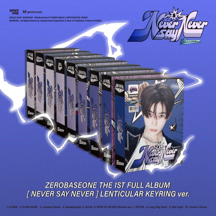 ZEROBASEONE (ZB1) - 正規一輯: Never Say Never【Lenticular Keyring 版】（數位專輯） 封面