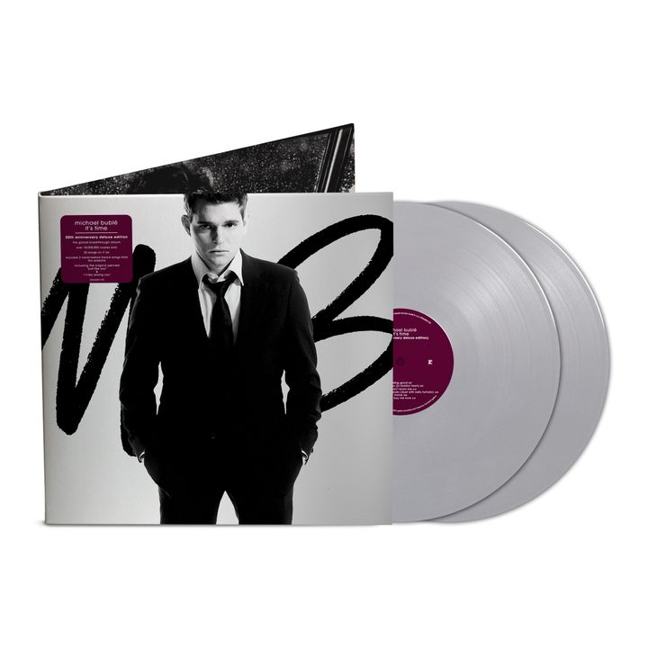 麥可布雷 Michael Buble - It's Time 【銀色彩膠｜20週年紀念｜豪華版】（黑膠唱片 2LP） 封面