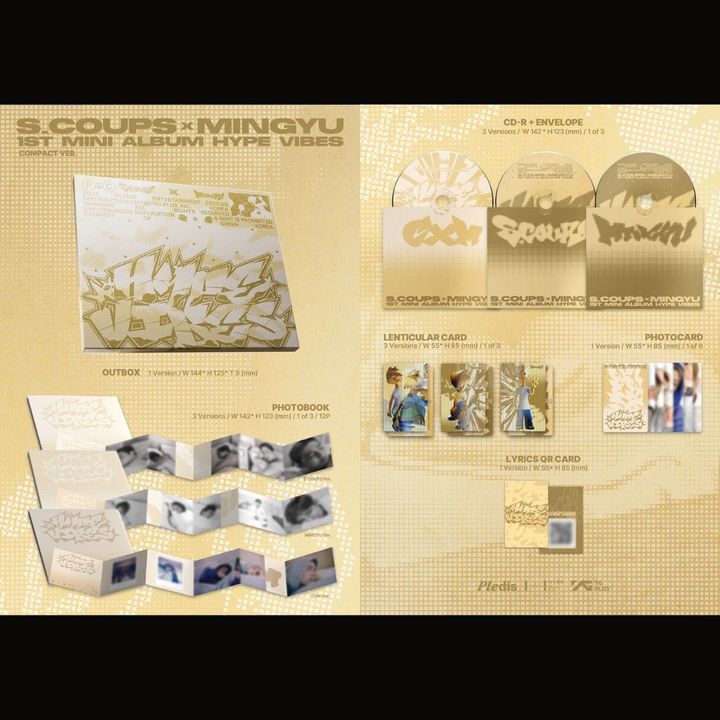 S.COUPS X 珉奎 MINGYU（SEVENTEEN） - 正規一輯： Hybe Vibes 【Compact 版】（CD） 內頁 1