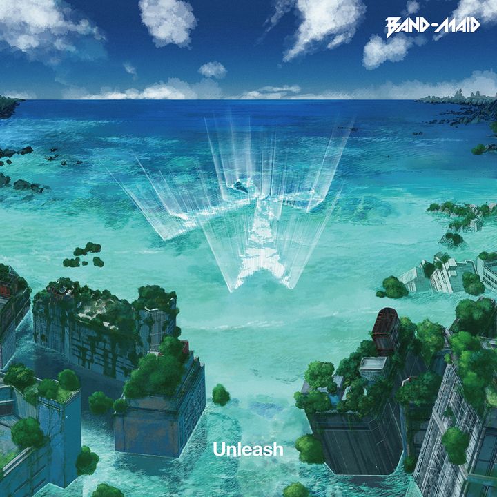 BAND-MAID - Unleash 【透明藍色彩膠】（黑膠唱片 LP） 封面
