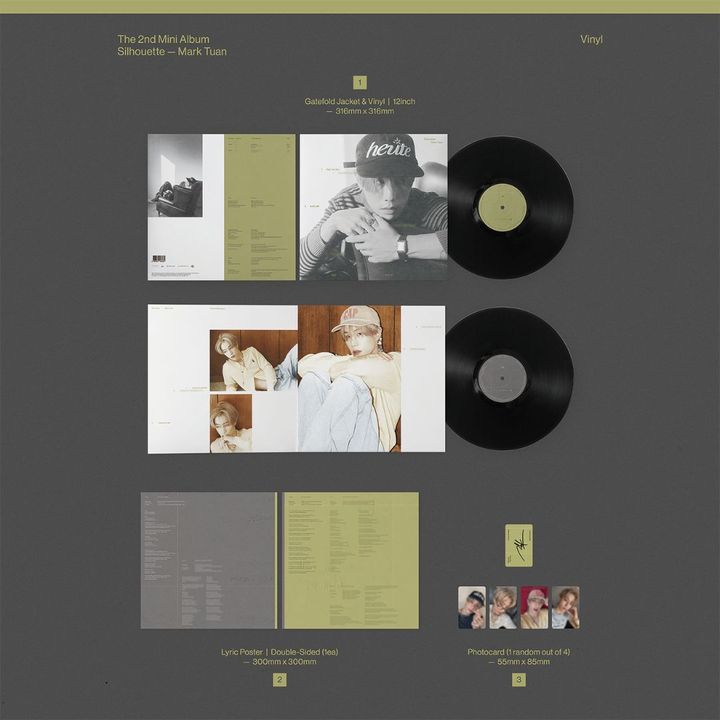 Mark Tuan 段宜恩（GOT7） - Silhouette（黑膠唱片 LP） 內頁 1