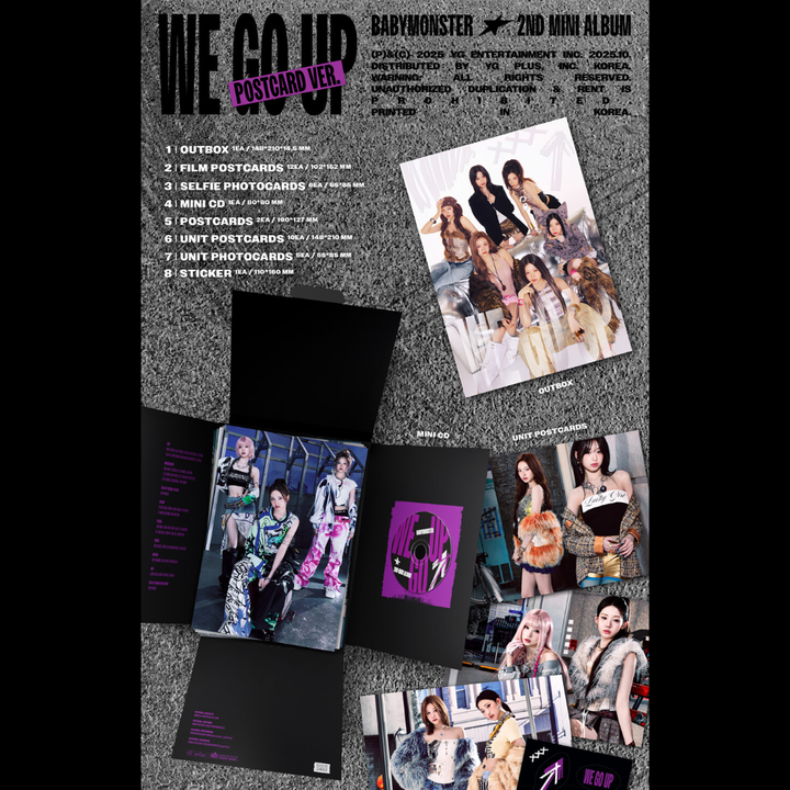 BABYMONSTER - 迷你二輯：We Go Up 【POSTCARD 版】（CD） 內頁 1
