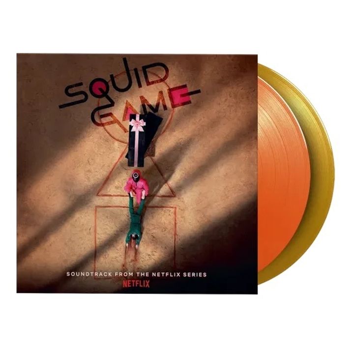 魷魚遊戲 Squid Game 原聲帶 【3D立體內頁｜橘黃色彩膠】（黑膠唱片 2LP） 封面