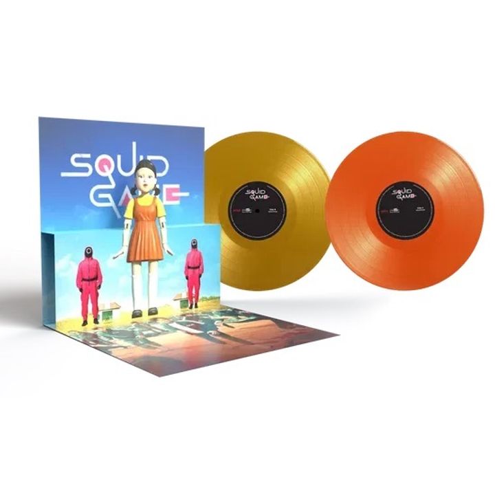 魷魚遊戲 Squid Game 原聲帶 【3D立體內頁｜橘黃色彩膠】（黑膠唱片 2LP） 內頁 1