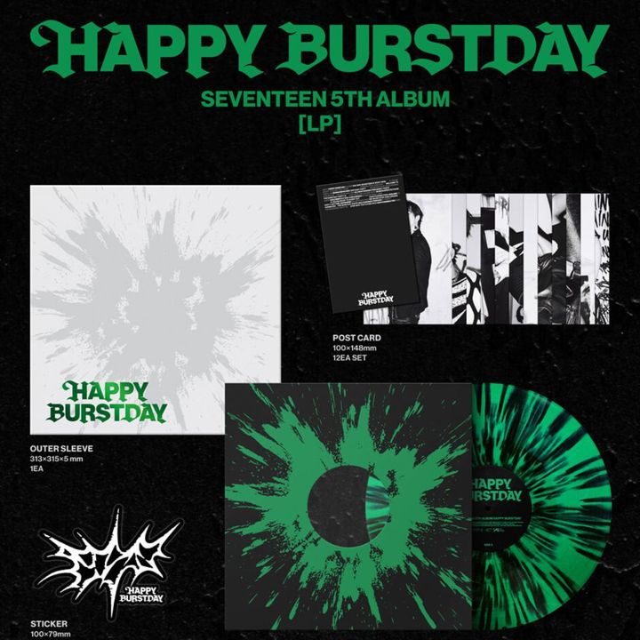 SEVENTEEN - 正規五輯：Happy Burstday 【潑墨彩膠】（黑膠唱片 LP） 內頁 1