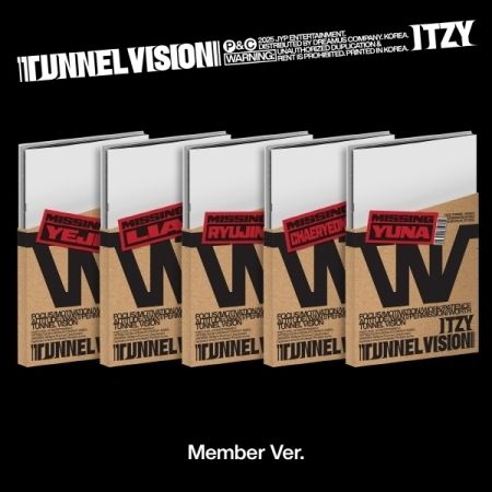 ITZY - 迷你十一專輯：TUNNEL VISION 【MEMBER 版】（CD） 封面