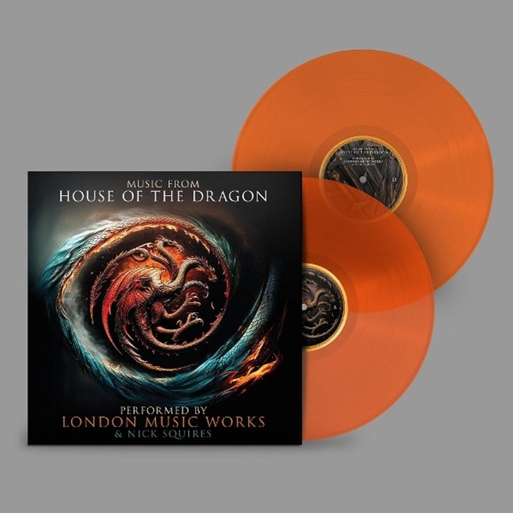 龍族前傳 Music From House Of The Dragon 【橘色彩膠｜London Music Work｜電影配樂】（黑膠唱片 2LP） 封面