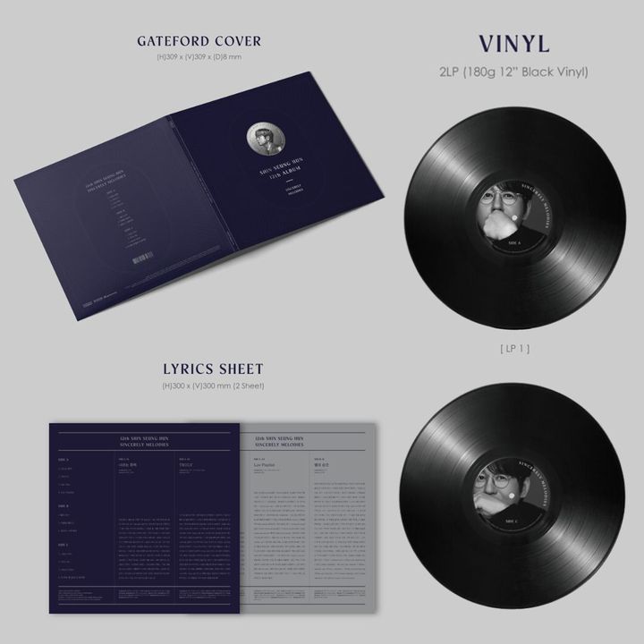 申昇勳 Shin Seung Hun - 正規十二輯：SINCERELY MELODIES（黑膠唱片 LP） 內頁 1