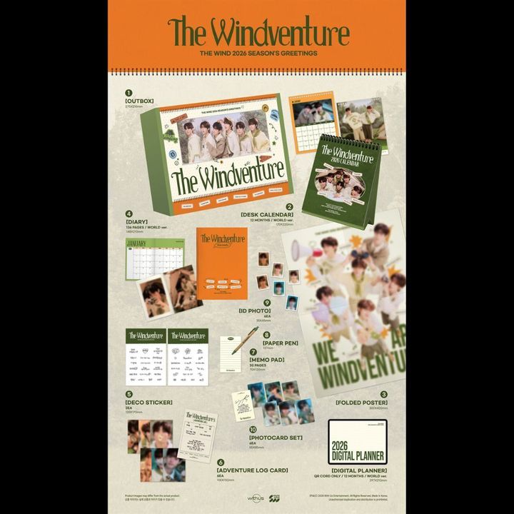 The Wind - 2026 Season Greetings 【2026 年曆】（官方周邊） 內頁 1
