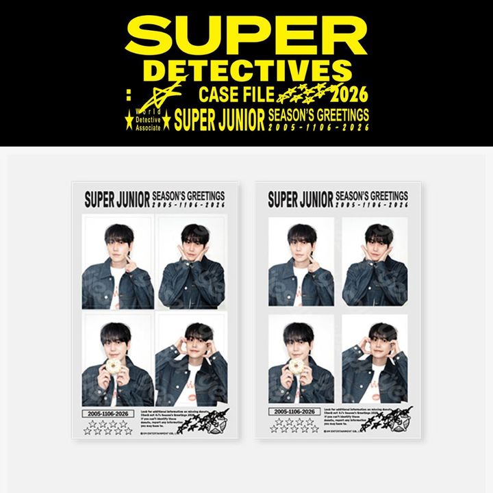 SUPER JUNIOR - 2026 SEASON'S GREETINGS 【照片貼紙組】（官方周邊） 封面