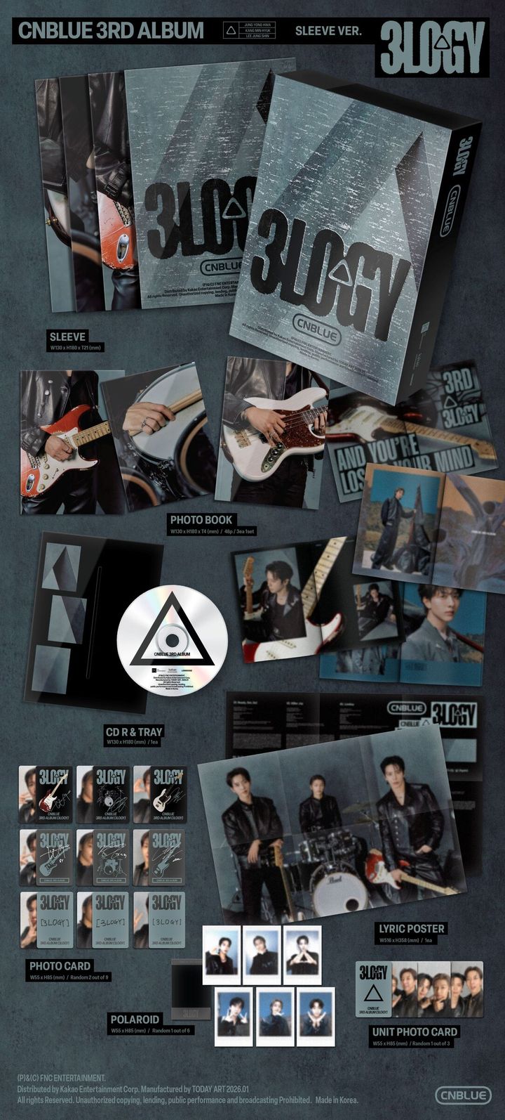 CNBLUE - 正規三輯：3LOGY 【SLEEVE 版】（CD） 內頁 1