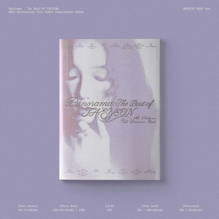 【預購限時補貨】 太妍 TAEYEON（少女時代）- Panorama : The Best of TAEYEON【ARCHIVE BOOK 版】（CD） 封面