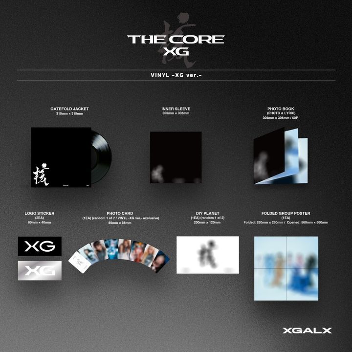 XG - 正規一輯：THE CORE - 核 【封入特典｜XG版小卡】（黑膠唱片 LP） 內頁 1