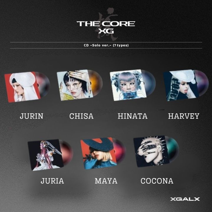 XG - 正規一輯：THE CORE - 核 【Solo版｜日版】（CD） 封面