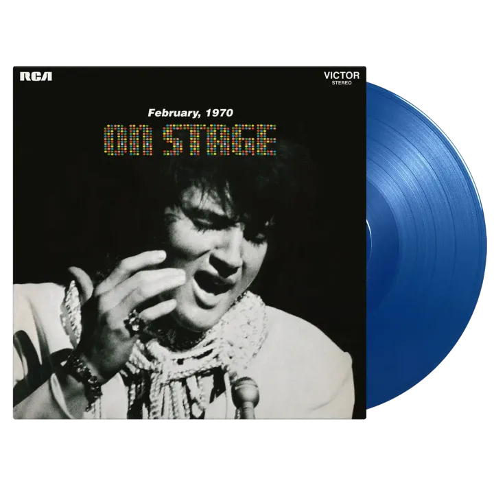 貓王 Elvis Presley - On Stage - February, 1970 【限量發行 1500 張｜60x60 海報】 (黑膠唱片 LP) 封面