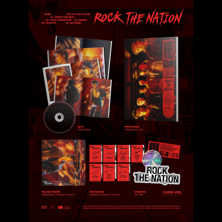 WHIB - 迷你一輯: ROCK THE NATION 【CURSE版 ＆ NOIR版】（CD） 內頁 1