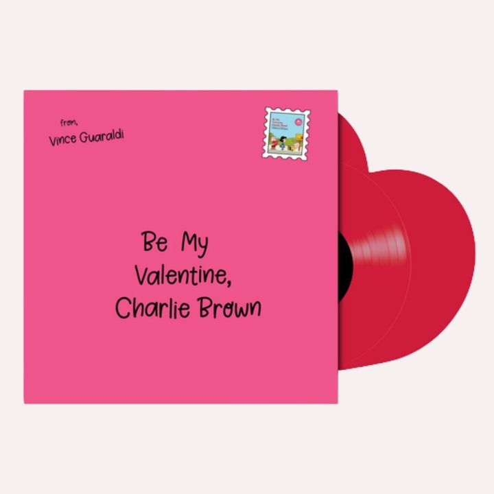 【情人節限定版】查理布朗（史努比） Vince Guaraldi - Be My Valentine, Charlie Brown 【Indie 獨家｜愛心膠】（黑膠唱片 LP） 封面