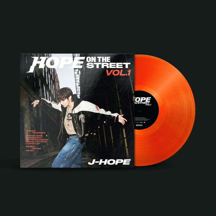鄭號錫 j-hope (BTS) - Hope On The Street Vol.1（橘色彩膠｜黑膠唱片 LP） 封面